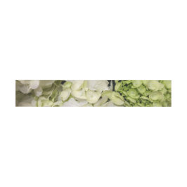 Hydrangea White Green Wedding Suite Einladungsbanderole