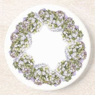 Hydrangea Wreath Getränkeuntersetzer
