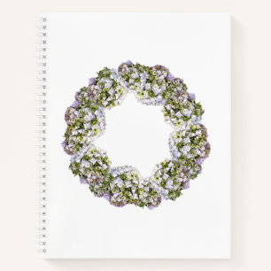 Hydrangea Wreath Notizbuch