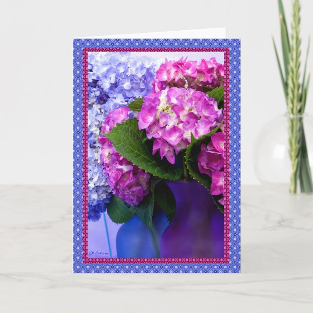 Hydrangeafarben u. -grenzen I Karte (Vorderseite)