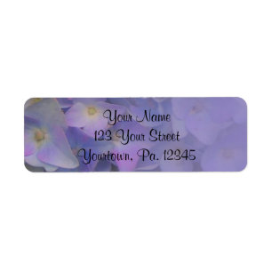 Hydrangeas-Adressen-Etikett