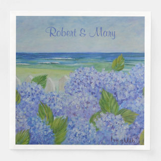 Hydrangeas am Meer Serviette