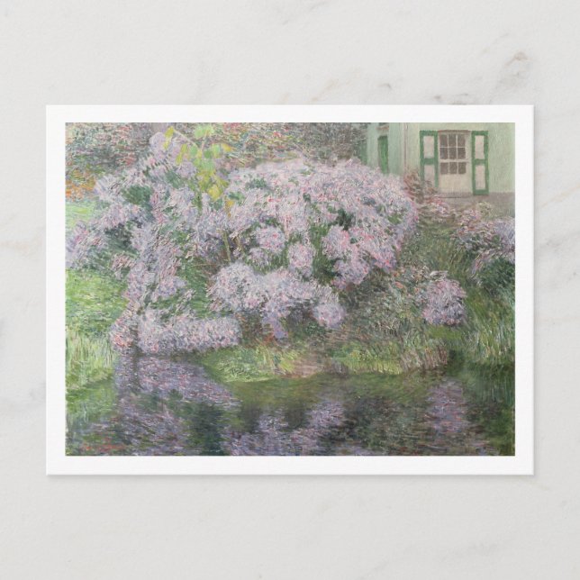 Hydrangeas am Ufer des Flusses Lys, 1898 (oi Postkarte (Vorderseite)