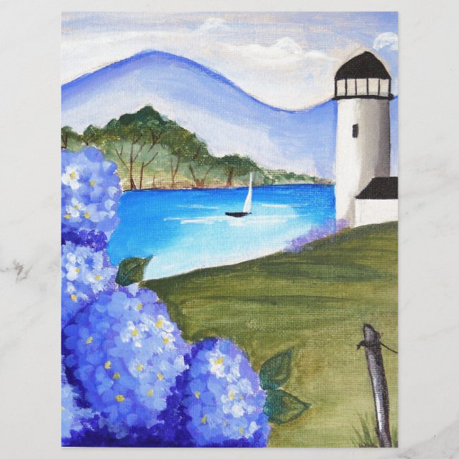 Hydrangeas an der Bucht (Vorderseite)