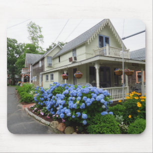 Hydrangeas an der Ecke - Martha's Vineyard Mousepad