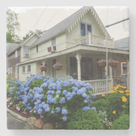 Hydrangeas an der Ecke - Martha's Vineyard Steinuntersetzer