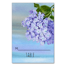 Hydrangeas Aquarell Hochzeitskarte Tischnummer