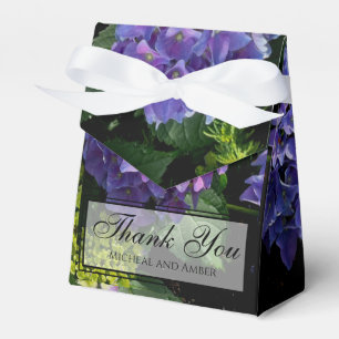 Hydrangeas blauer lila Blumengarten Geschenkschachtel