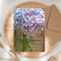 Hydrangeas Blue Mason Jar Wedding
