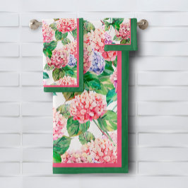 Hydrangeas-Blume Badhandtuch Set