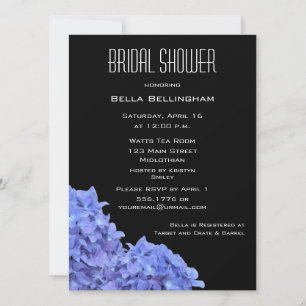 Hydrangeas Bridal Dusche Einladung