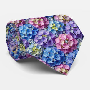 Hydrangeas & Diamonds   Hochzeits- und Eventhalske Krawatte