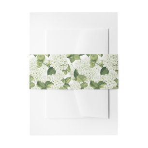 Hydrangeas Einladung Bauchband Einladungsbanderole