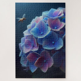 Hydrangeas Floral Lila und blau