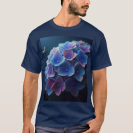Hydrangeas Floral Lila und blau T-Shirt