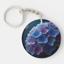 Hydrangeas Floral Purple et Bleu