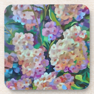 Hydrangeas Hortensia Abstrakte Kunst Getränkeuntersetzer