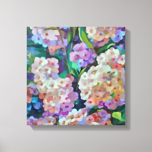 Hydrangeas Hortensia Abstrakte Kunst Leinwanddruck