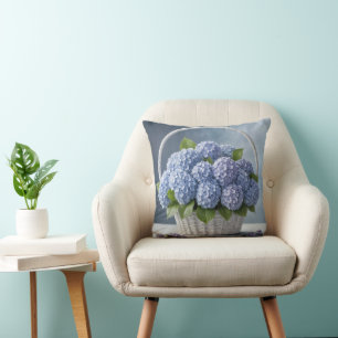 Hydrangeas im Korb Kissen