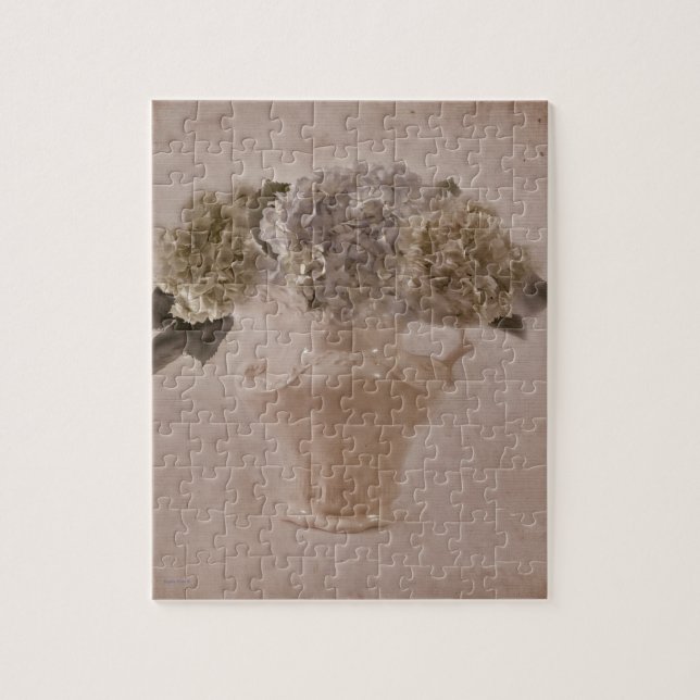 Hydrangeas in einer Vase (Vertikal)