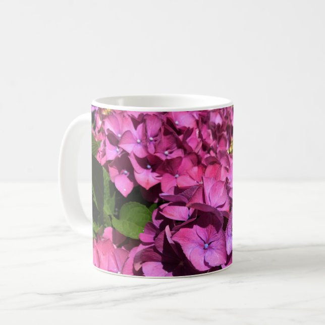 Hydrangeas Kaffeetasse (Vorderseite Links)