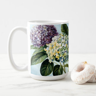 Hydrangeas - klassische PastelBlume Kaffeetasse