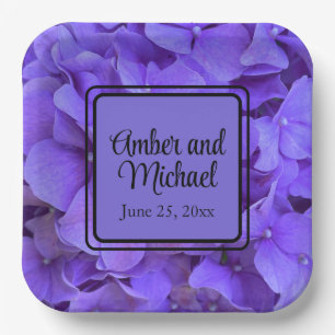 Hydrangeas Lavender lilac Pappteller