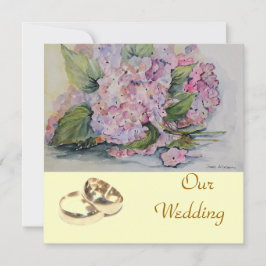 Hydrangeas-Liebe Einladung