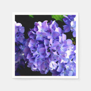 Hydrangeas, lila blauer Blume Serviette