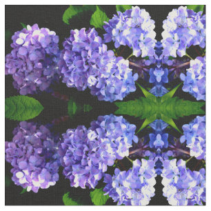 Hydrangeas, lila blauer Blume Stoff