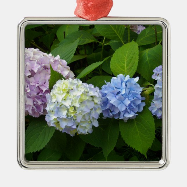 Hydrangeas Ornament Aus Metall (Vorne)