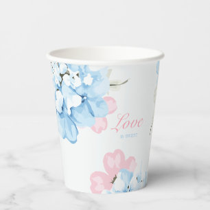 Hydrangeas Pastel Bloom Pappbecher