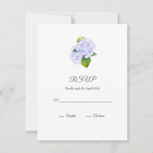 Hydrangeas RSVP Karte