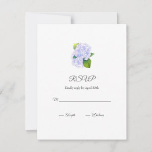 Hydrangeas RSVP Karte