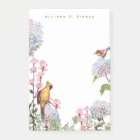 Hydrangeas & Songbirds Nature Lover Personalisiert
