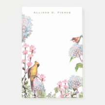 Hydrangeas & Songbirds Nature Lover Personalisiert