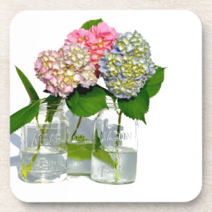Hydrangeas und Maurerkirsche Untersetzer