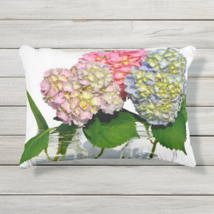 Hydrangeas und Maurerkirschen Kissen Für Draußen