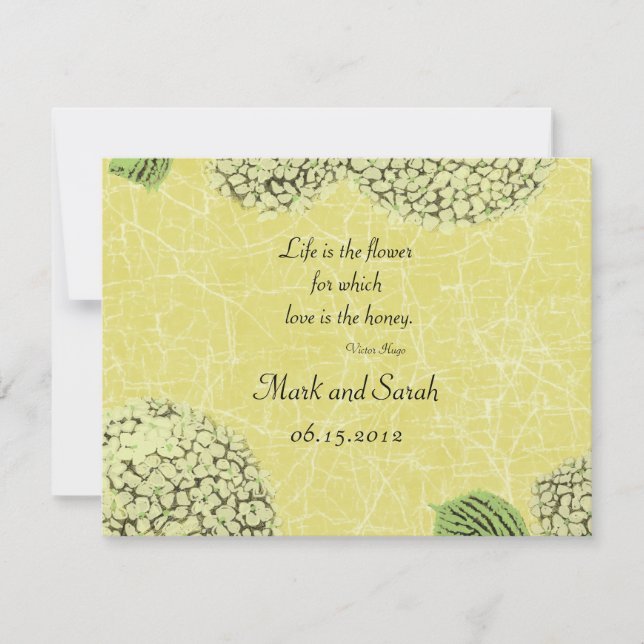 Hydrangeas vintage Cracker RSVP (Devant)