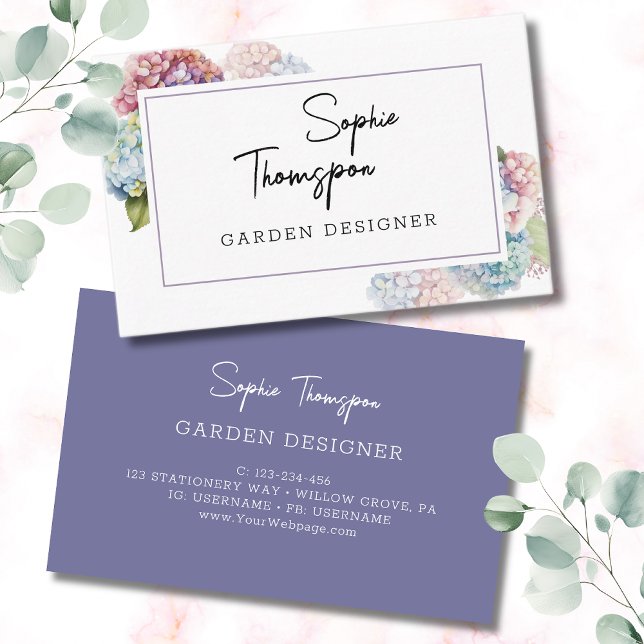 Hydrangeas Visitenkarte (Von Creator hochgeladen)