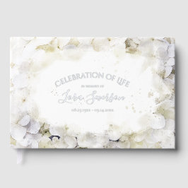 Hydrangeas Wasserfarbenfeier des Lebens Gästebuch