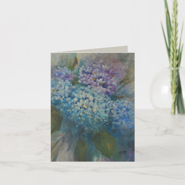 Hydrangeen Karte (Vorderseite)