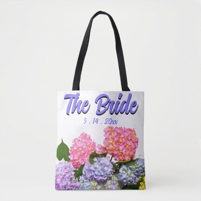Hydrangeen-Strauß für die Braut Tasche (Vorderseite)