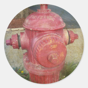 Hydrant-Aufkleber Runder Aufkleber