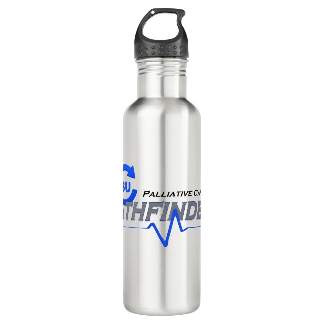 Hydrat mit Wasserflasche aus reinem Stahl Edelstahlflasche (Vorderseite)