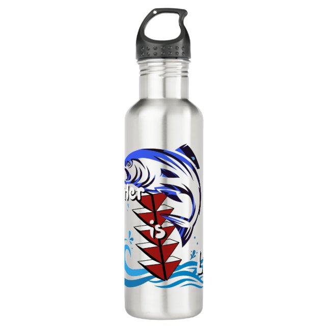 Hydrat und Repräsentation Edelstahlflasche (Vorderseite)