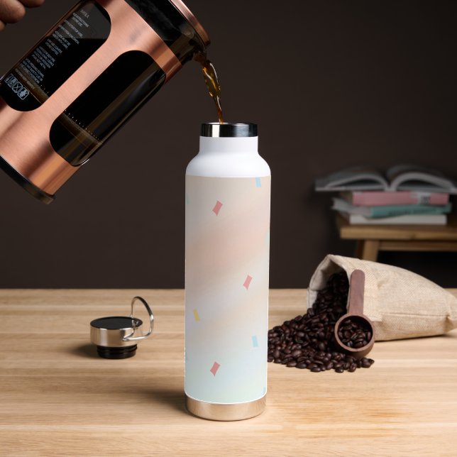 "Hydratation Hero: Behalt deine Getränke Cool und  Trinkflasche (Kaffee)