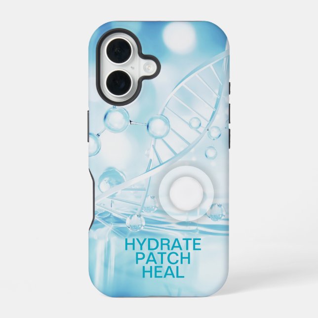 Hydrate Patch Heal iPhone 16 Hülle (Rückseite)