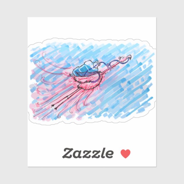 Hydrated Flamingo Aufkleber (Blatt)