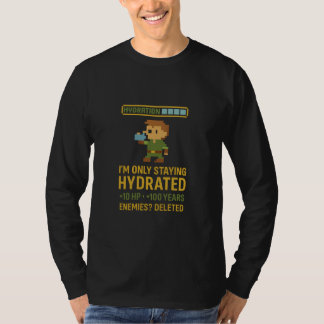 Hydration-Power-Up-Shirt | Funny Gaming Health T-Shirt